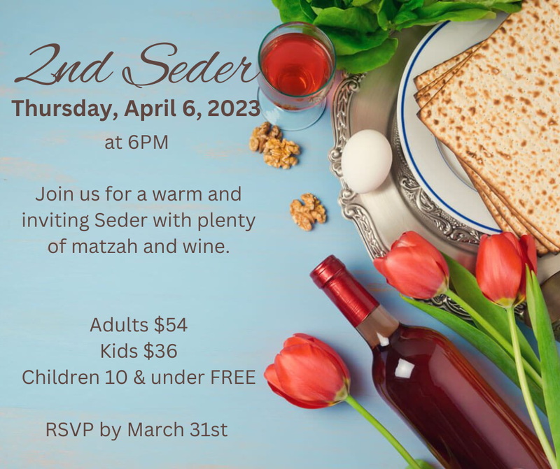 Banner Image for Passover 2nd Seder