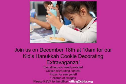 Banner Image for ﻿Kid's Hanukkah Cookie Decorating Extravaganza!